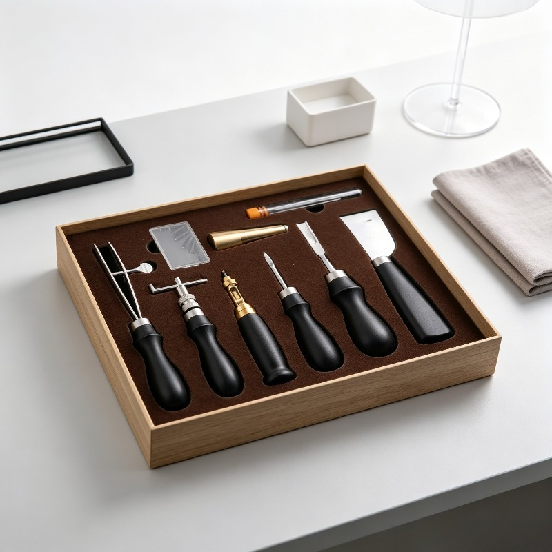 Leatherwork Beginner Tools - Perlengkapan Jahit Kulit Lengkap, Set Alat