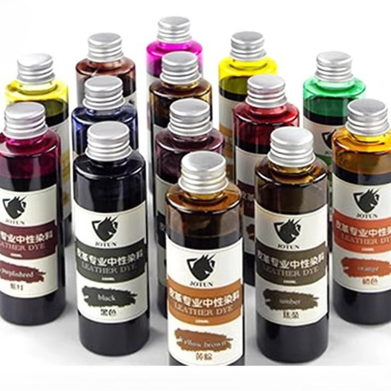 Leather Dye Finish - Pewarna kulit, cat pewarna DIY untuk