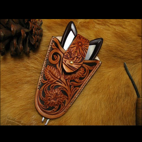 Unique Leather Work - Bunga Dinasti Tang Pekerjaan Tangan Alat
