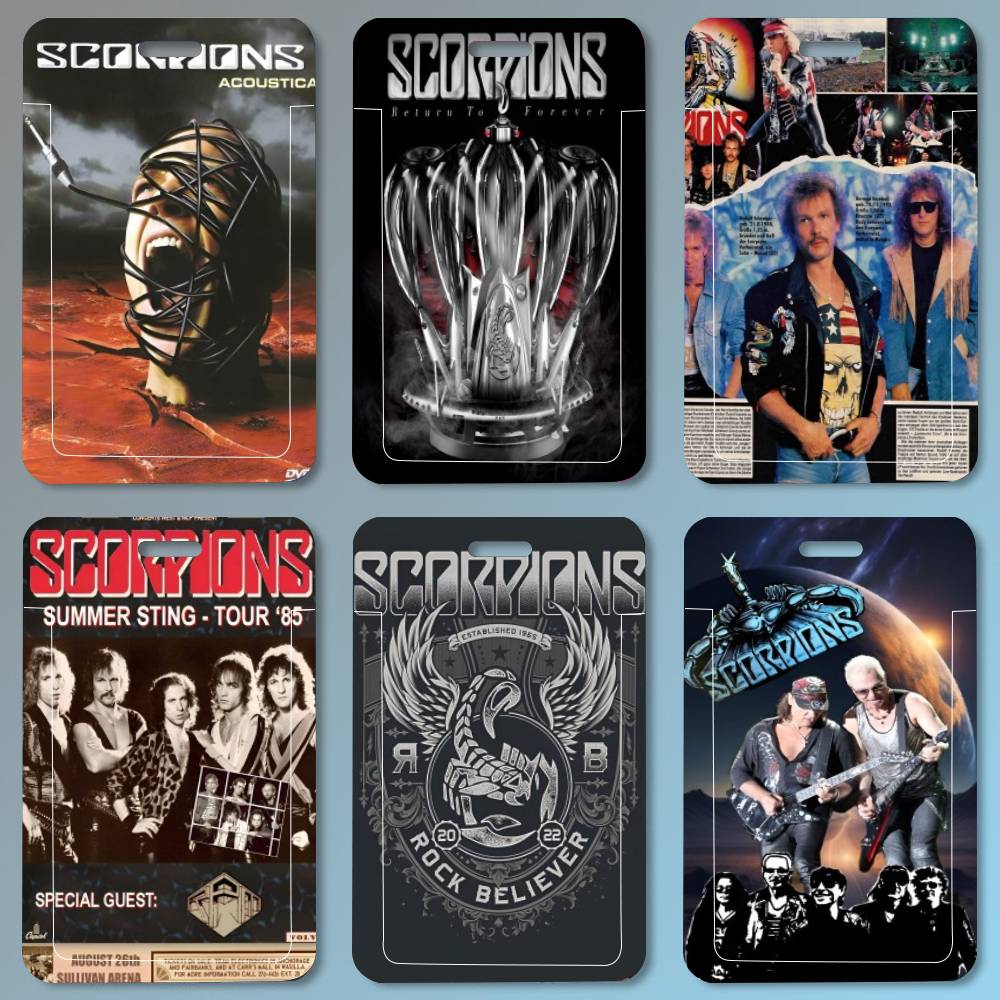 Leather Work In Art - Scorpions Band Art Tempat Kartu ID