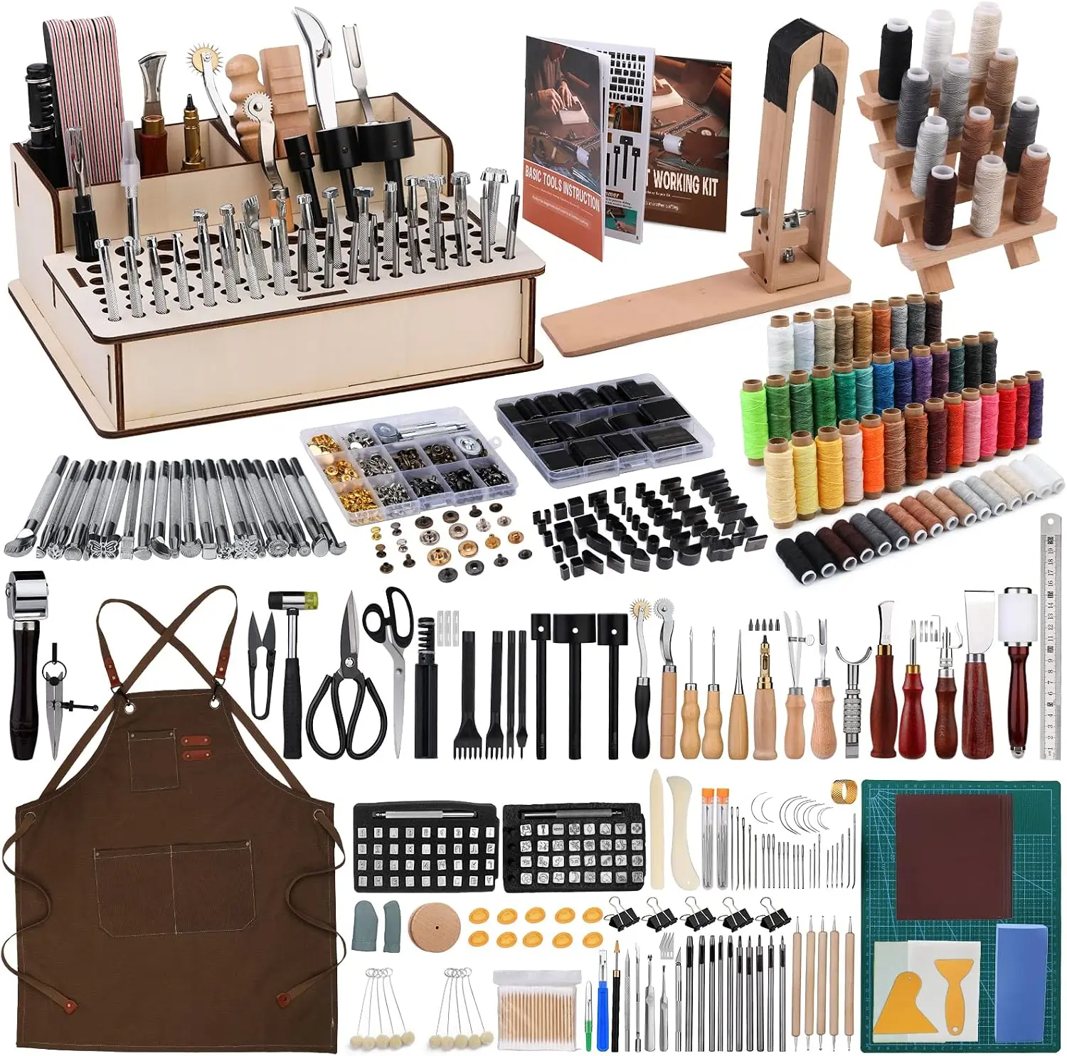 Leatherwork Beginner Tools - 628Pcs Set Peralatan Kerja Kulit untuk