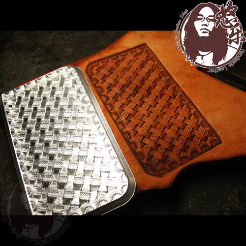 Unique Leather Work - Pola tenun Pekerjaan tangan desain unik