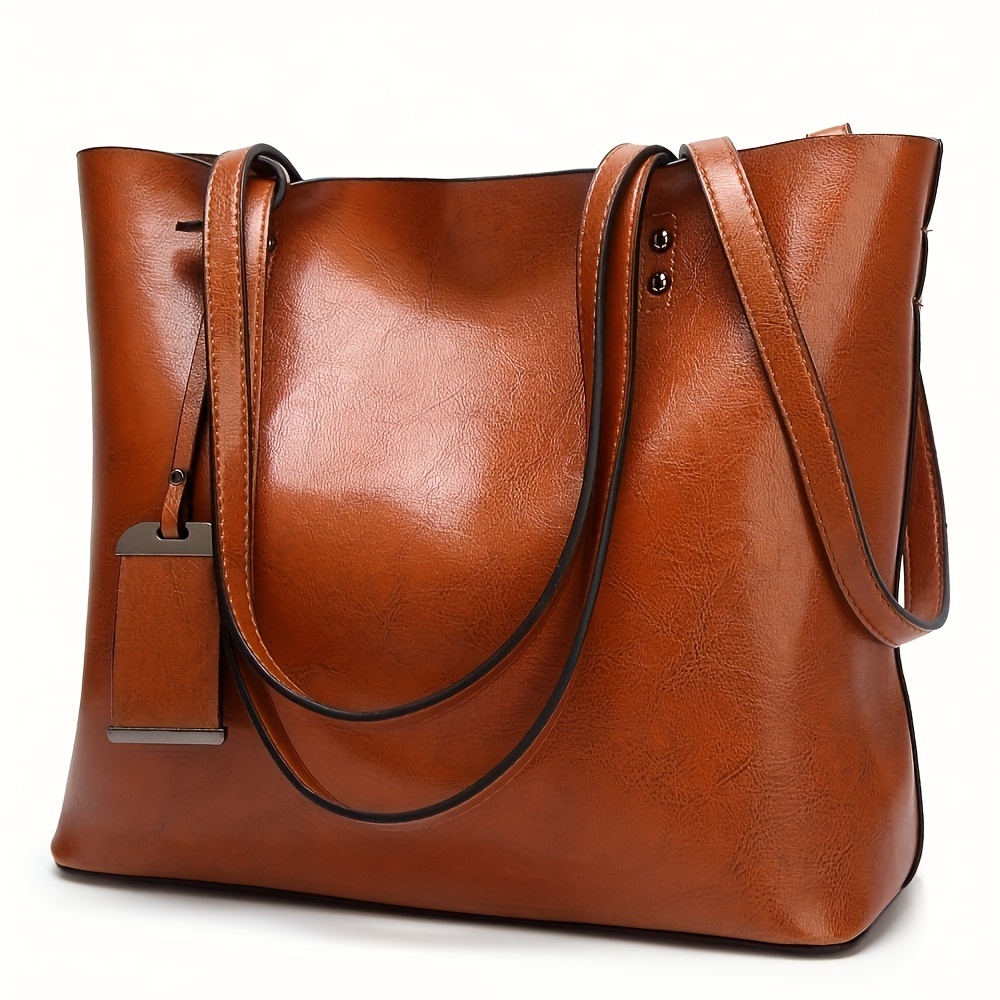 Leatherworking Classic - Tas jinjing wanita kulit Retro klasik
