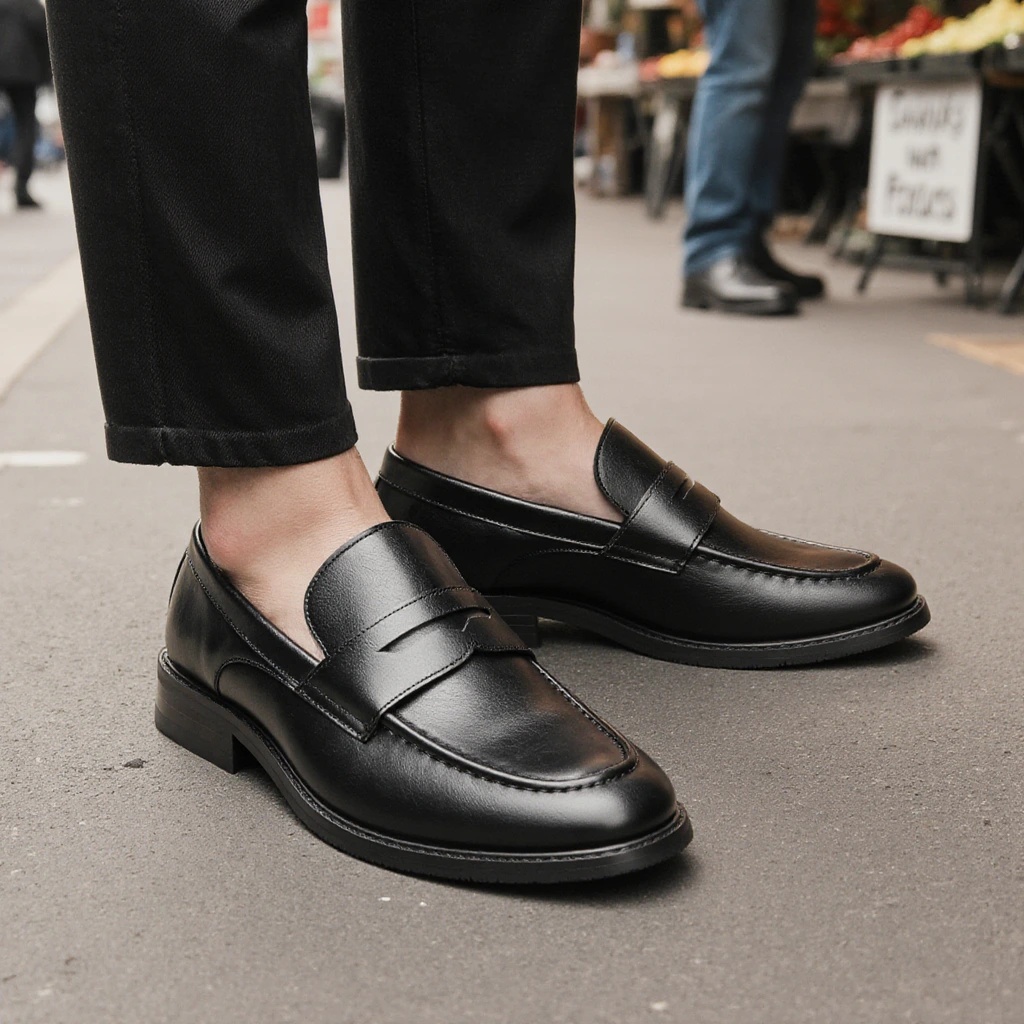 Sepatu Loafer Pria Hitam Klasi - Leatherworking Classic ulasan dan harga