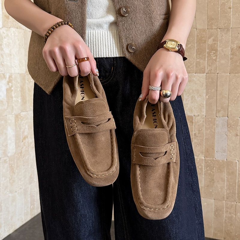 Sepatu Flat Wanita Musim Semi  - Leatherworking Classic ulasan dan harga