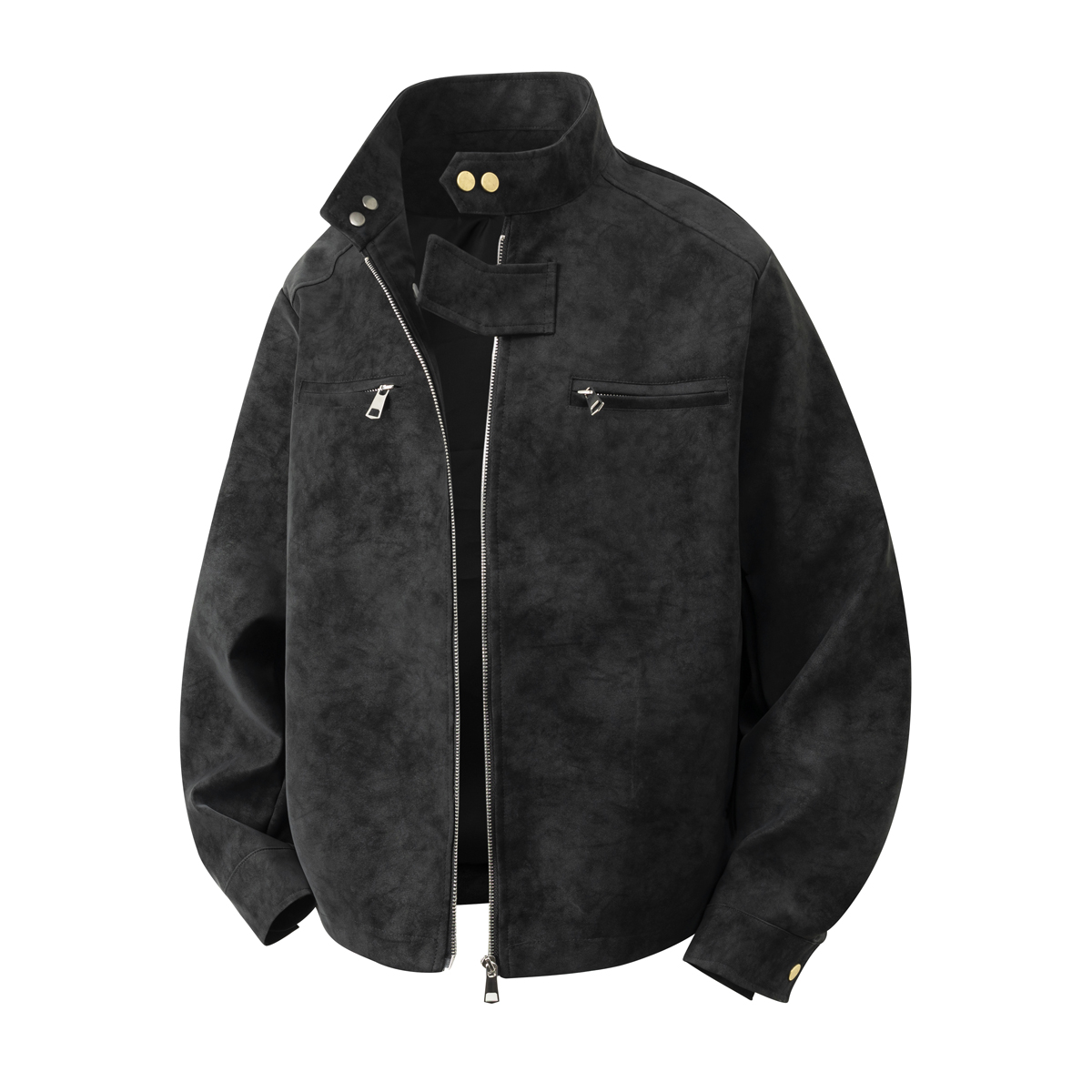 Jaket Kulit PU Tie-Dye Baru ya - Leather Dye Finish ulasan dan harga