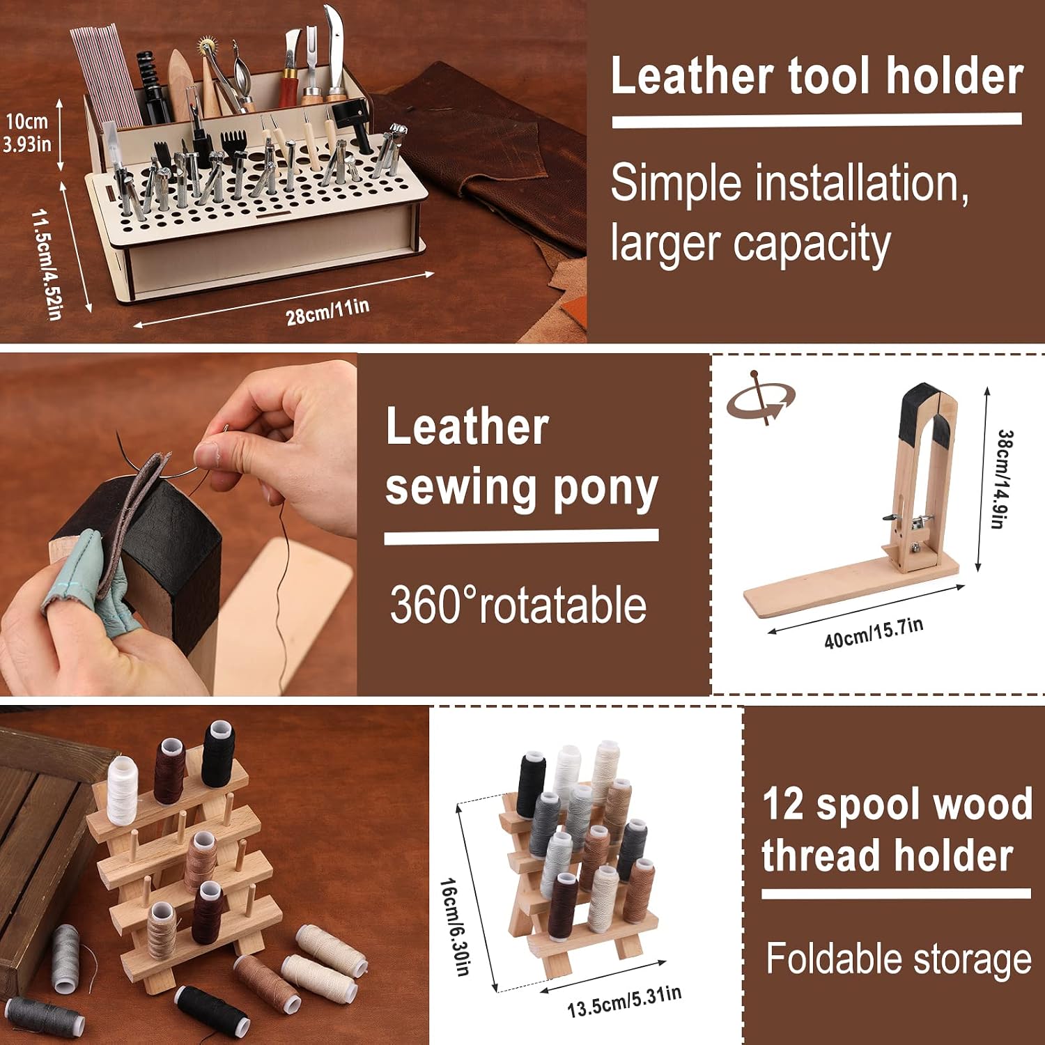 628Pcs Set Peralatan Kerja Kul - Leatherwork Beginner Tools ulasan dan harga