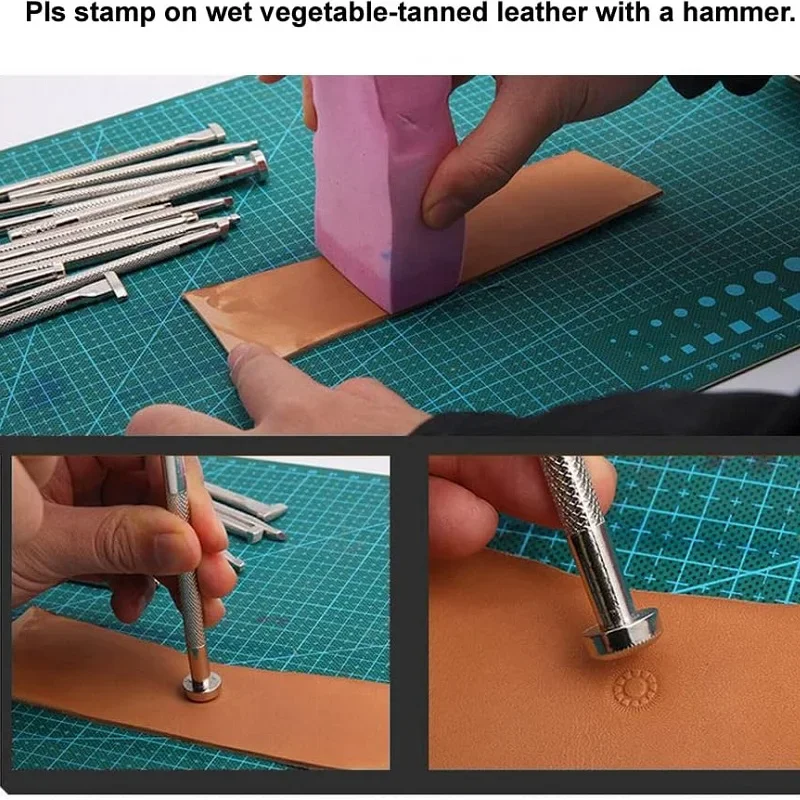 Alat cap kulit, Stamping kulit - Leatherwork Beginner Tools ulasan dan harga