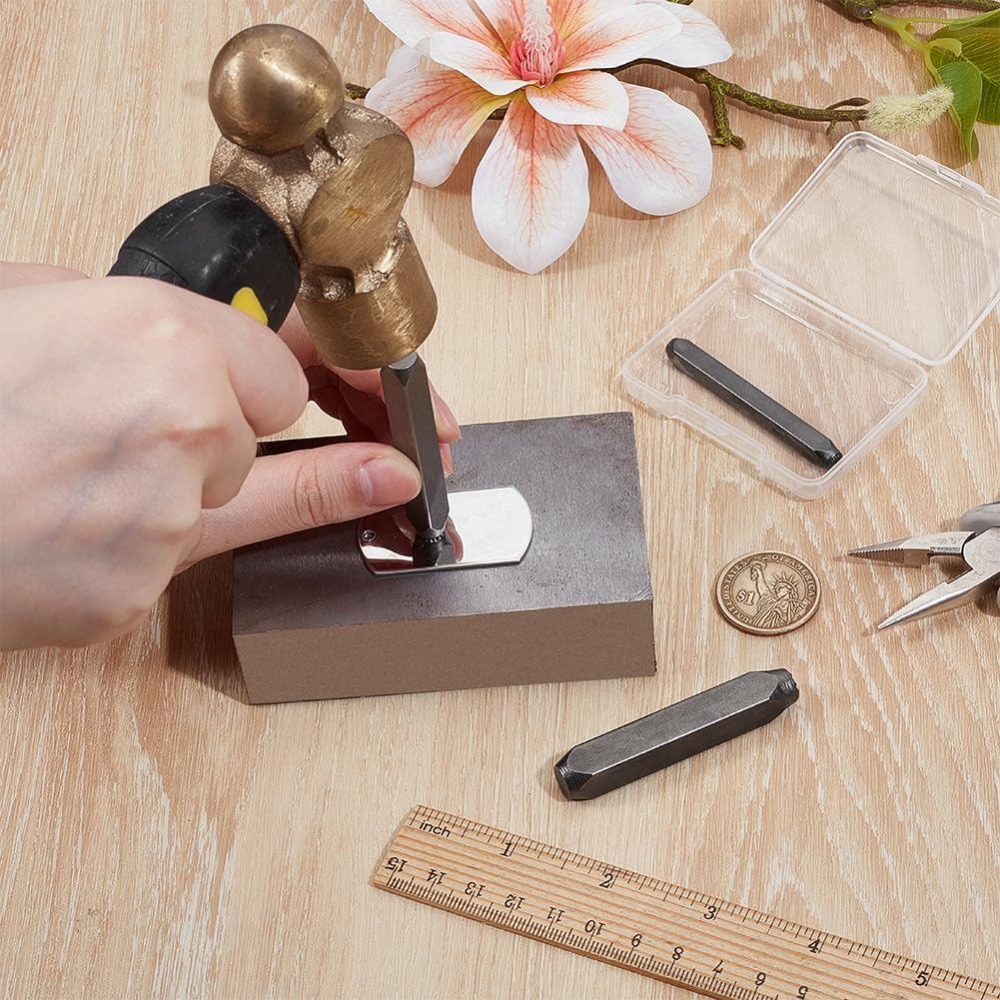 3 Buah Stempel Logam Desain Ha - Leather Work In Art ulasan dan harga