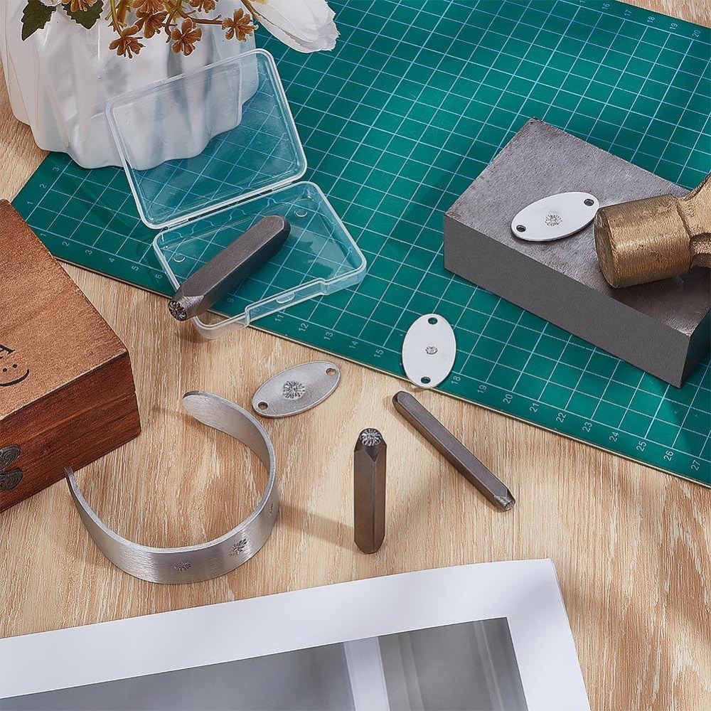3 Buah Stempel Logam Desain Ha - Leather Work In Art ulasan dan harga