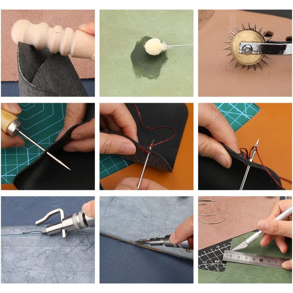 Alat Kerja Kulit Kit Kerajinan - Leatherwork Beginner Tools ulasan dan harga