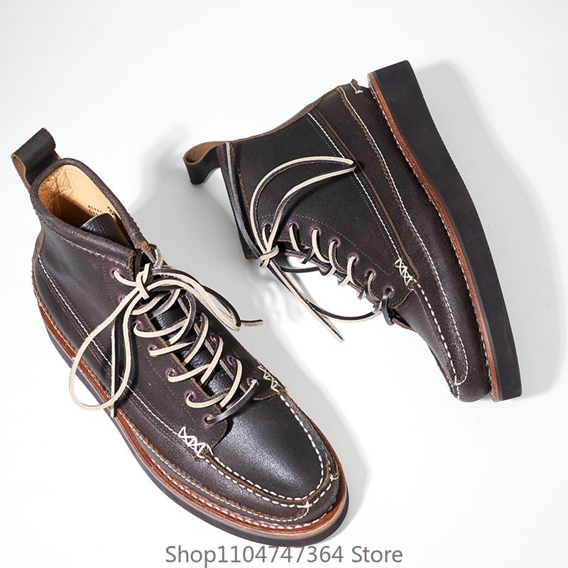 Sepatu High Top Klasik Retro A - Leatherworking Classic ulasan dan harga
