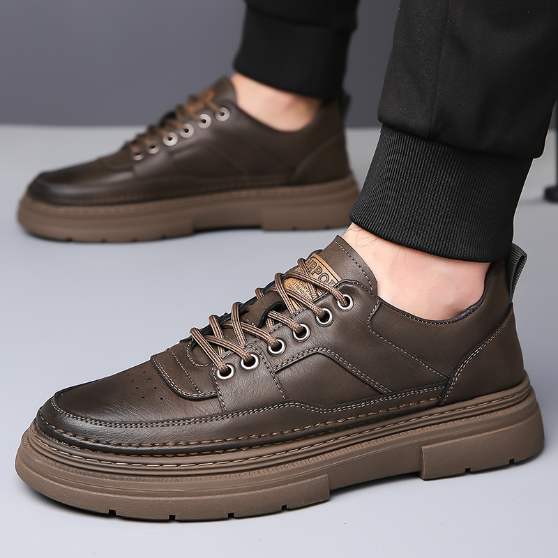 Sepatu pria berhak tebal gaya  - Leatherworking Classic ulasan dan harga